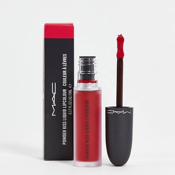 (LGSF) NEW MAC Powder Kiss Liquid Lipcolour *HAUTE PANTS* / 0.17 oz / New In Box - Picture 7 of 13